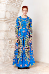 ABITO LUNGO IN TESSUTO WAX