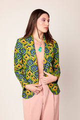 GIACCA MONOPETTO IN TESSUTO WAX