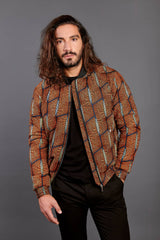 BOMBER IN TESSUTO WAX