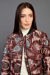BOMBER IN VLISCO COTONE E SETA